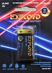 Батарейка Крона Exployd 6LR61-1BL Ultra Alkaline, 9.0B,