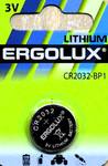 Батарейка ERGOLUX CR2032, Lithium, 3.0B