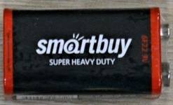 Батарейка Крона SmartBuy 6F22-1P Heavy Duty, 9В