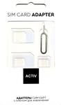 Адаптер для SIM-карты Activ 3 в 1 (nano/micro/mini) (white)