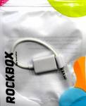 Кабель OTG - jack 3,5 RockBox  10см 1A  (white)